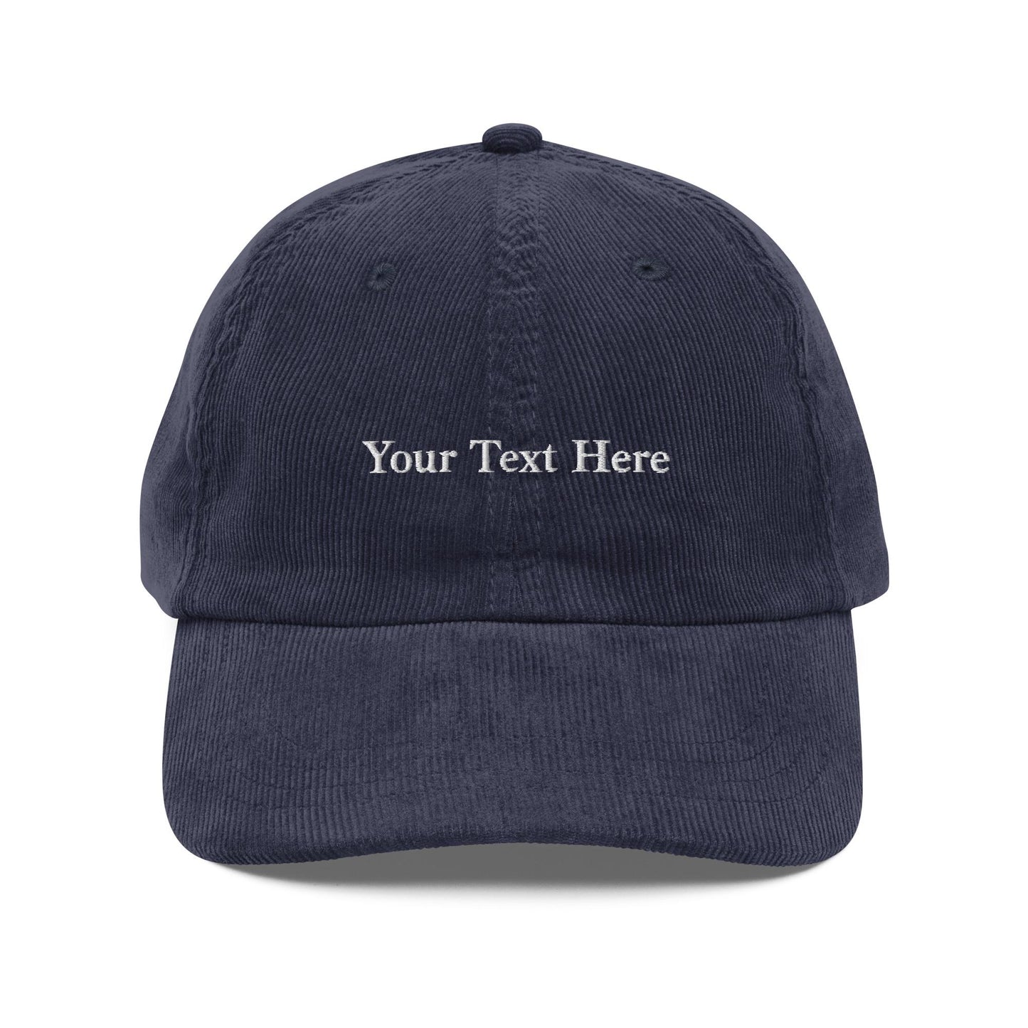 Custom Embroidered Corduroy Hat