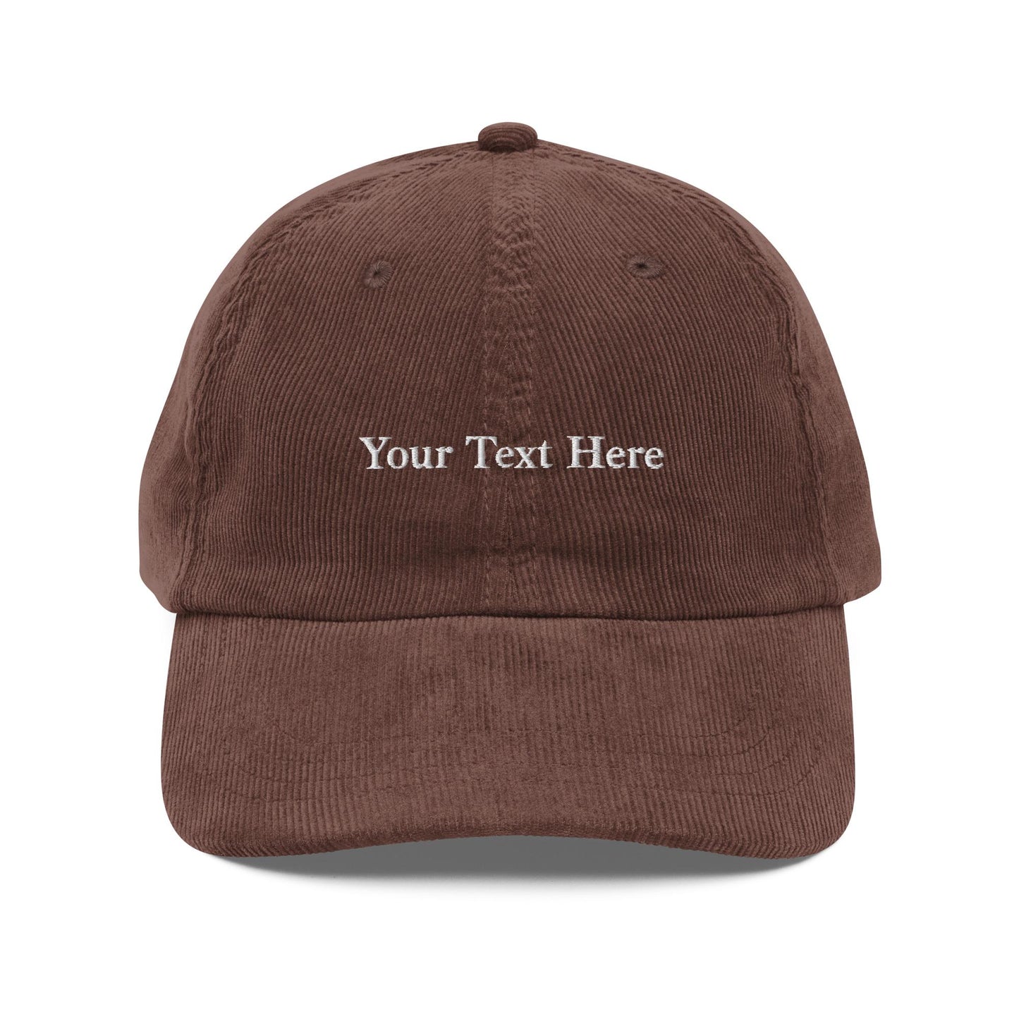 Custom Embroidered Corduroy Hat