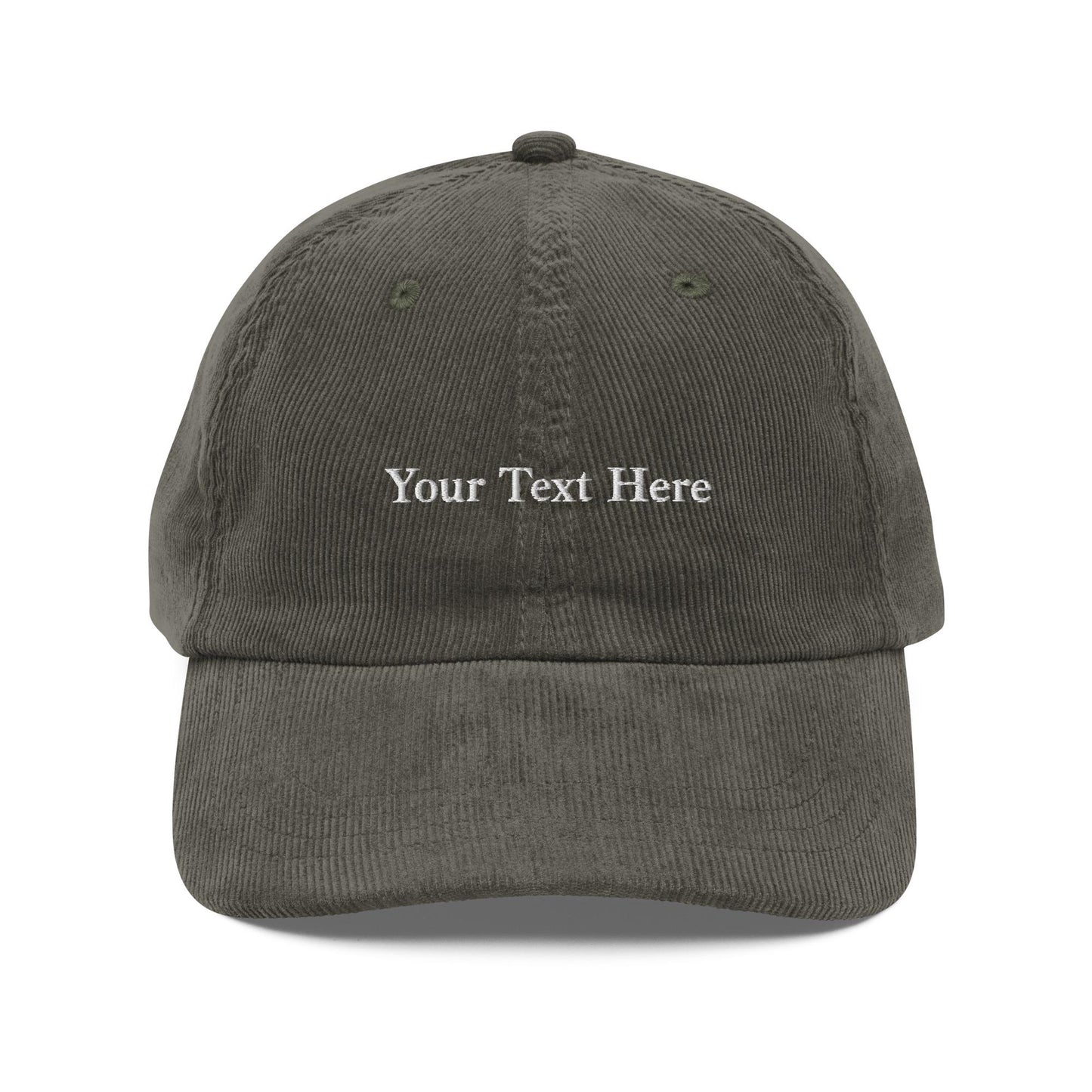 Custom Embroidered Corduroy Hat